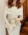 Off Shoulder Knitted Dress