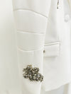 Beaded Diamond Blazer & Wide Leg Pants