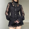 Dark Palace Lace Stitch Shirt