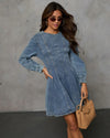 Cocoa Yacht Club Casual Patchwork Denim Dress