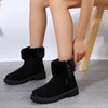 Faux Fur Mid Calf Length Snow Boots