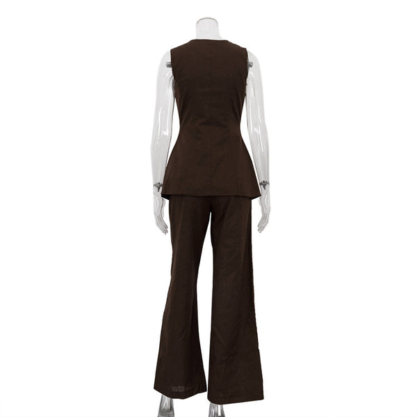 Cotton Linen Vest & Pants