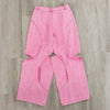 Hollow Out Barbie Pink Denim Pants