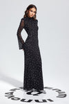 The Rhinestone Arrival Black Dress