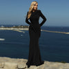 Slim Fit Backless Maxi Dress