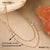 NMSN-G321-1 Gold White Zirconium Necklace