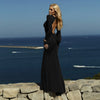 Slim Fit Backless Maxi Dress
