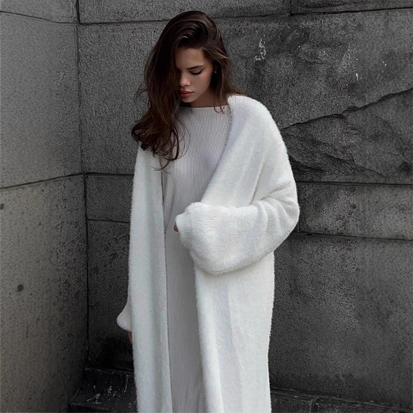 Mink Wool Knitted Sweater Cardigan