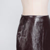 Elegant Hundred Stitch Mid Length Solid Color Hip Skirt