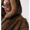 Chocolate Hooded Trench Coat