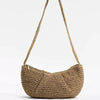 Crossbody Straw Dumpling Bag