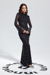 The Rhinestone Arrival Black Dress