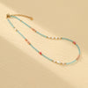 Blue Freshwater Pearl Handmade Beaded Bracelet