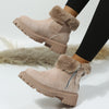 Velvet Thermal Faux Shearling Boots