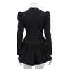 Bow Tie Long Sleeve Top & Skirt