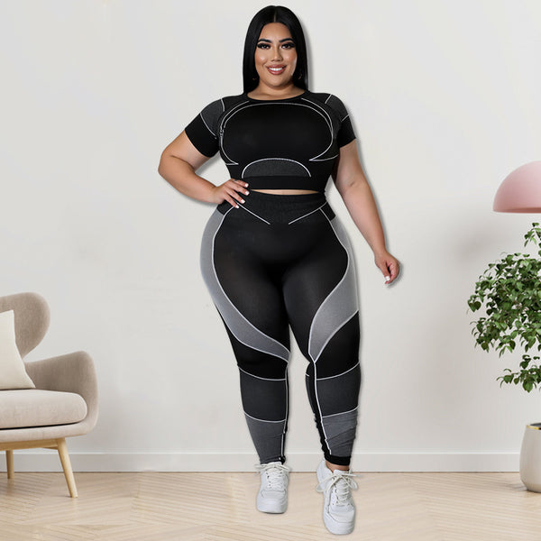 Sports Crop Top & Yoga Pants