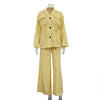 Top Wide Leg Pants Suit