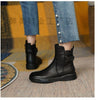 Retro Flat Bottom Ankle Boots