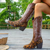 Leopard Western Cowboy Boot