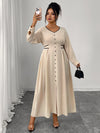 Slim Fit Lace Up Dress