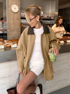Leather Loose Trench