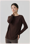 Slit Hemline Yoga Top