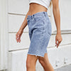 Casual Washed Out Denim Shorts