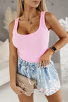 Cocoa Yacht Club Casual Rhinestone Denim Shorts