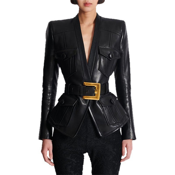 Autumn Star Series Belted Jacket