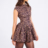 Leopard Backless Sweet Spicy A Line Dress