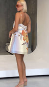 Sweet Flower Slim Strap Dress