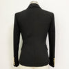 Blazer Metal Lion Head Buckle Blazer