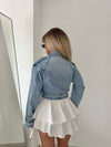Denim Wind Breaker Coat