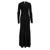 Lace Stitch Black Dress