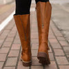 Leather Knight Boots