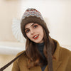 Retro Diamond Lattice Knitted Earmuff Hat