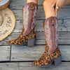 Leopard Western Cowboy Boot