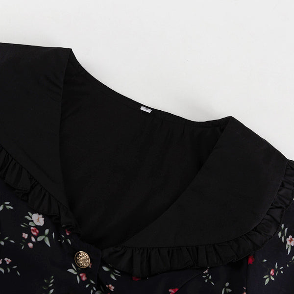 Ruffled Retro French Dress