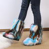 Plush Mid Calf Length Snow Boots