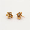 Bead Flower Stud Earrings