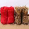 Plush Mid Calf Length Snow Boots