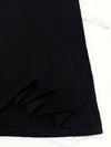 Solid Cutout Cinched A line Dress