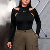 Trendy Faux Two Piece Top