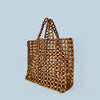 Wooden Beaded Hand Woven Shoulder Bag