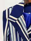 Striped Blazer & Flared Pants