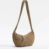 Crossbody Straw Dumpling Bag