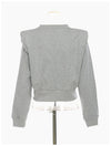 Padded Shoulder Armor Crew Neck Sweatshirt