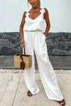 Summer Suspender Sleeveless Pocket Jumpsuit