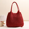 Big One-Shoulder Knitted Red