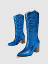 Metallic Western Boots